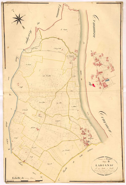 Plan napoléonien, atlas-B1 Ladignac, Trentels