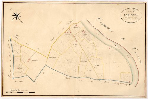 Plan napoléonien, atlas-B2 Ladignac, Trentels