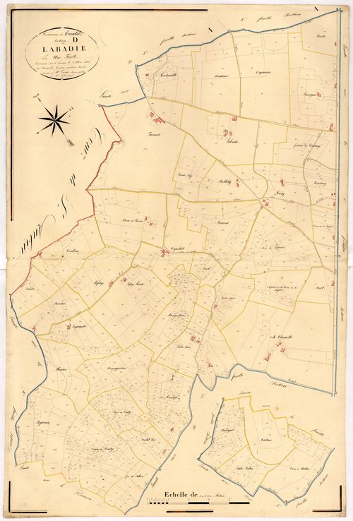 Plan napoléonien, atlas-D Labadie, Trentels
