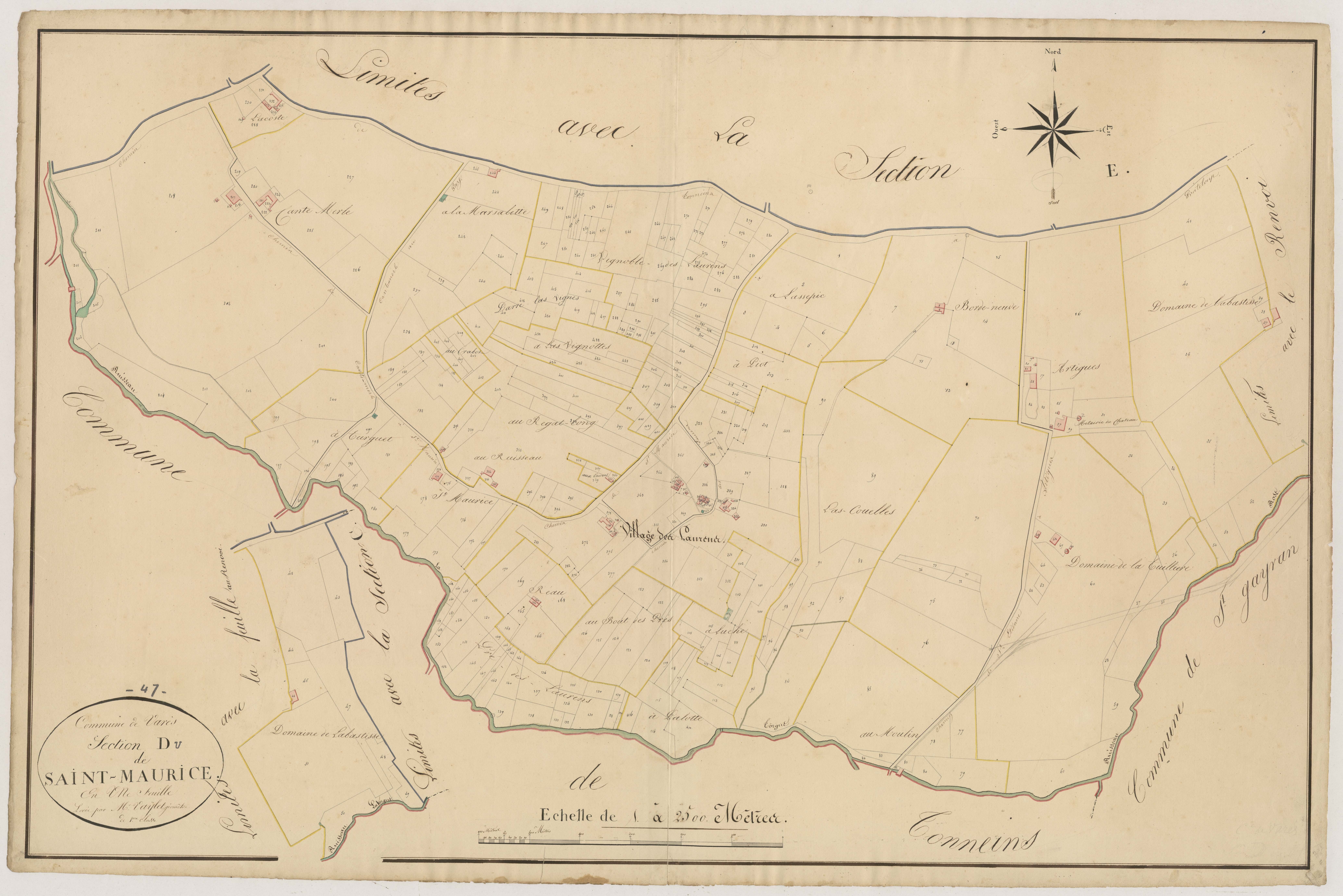 Plan napoléonien, atlas-D Saint-Maurice, Varès