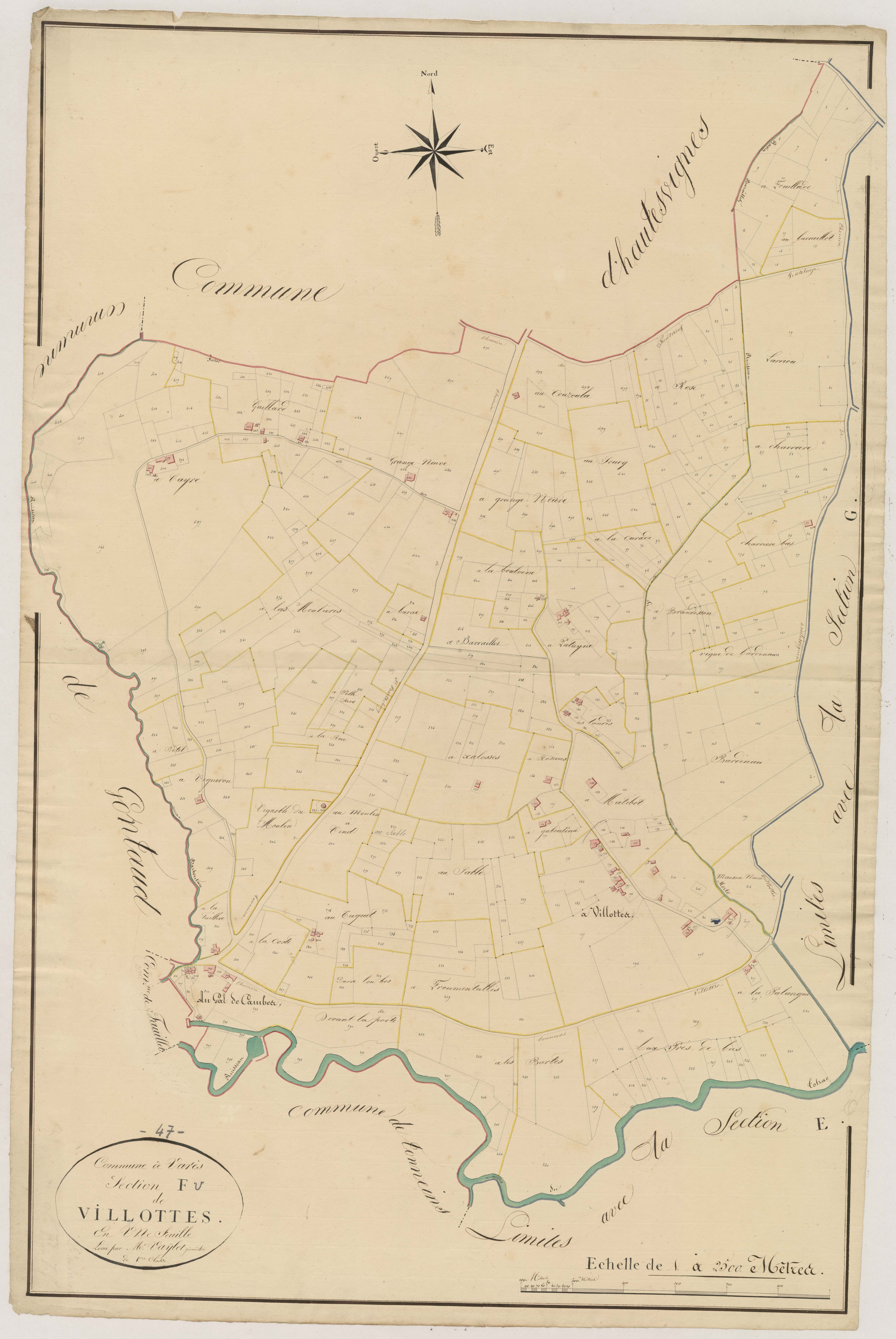 Plan napoléonien, atlas-F Villottes, Varès