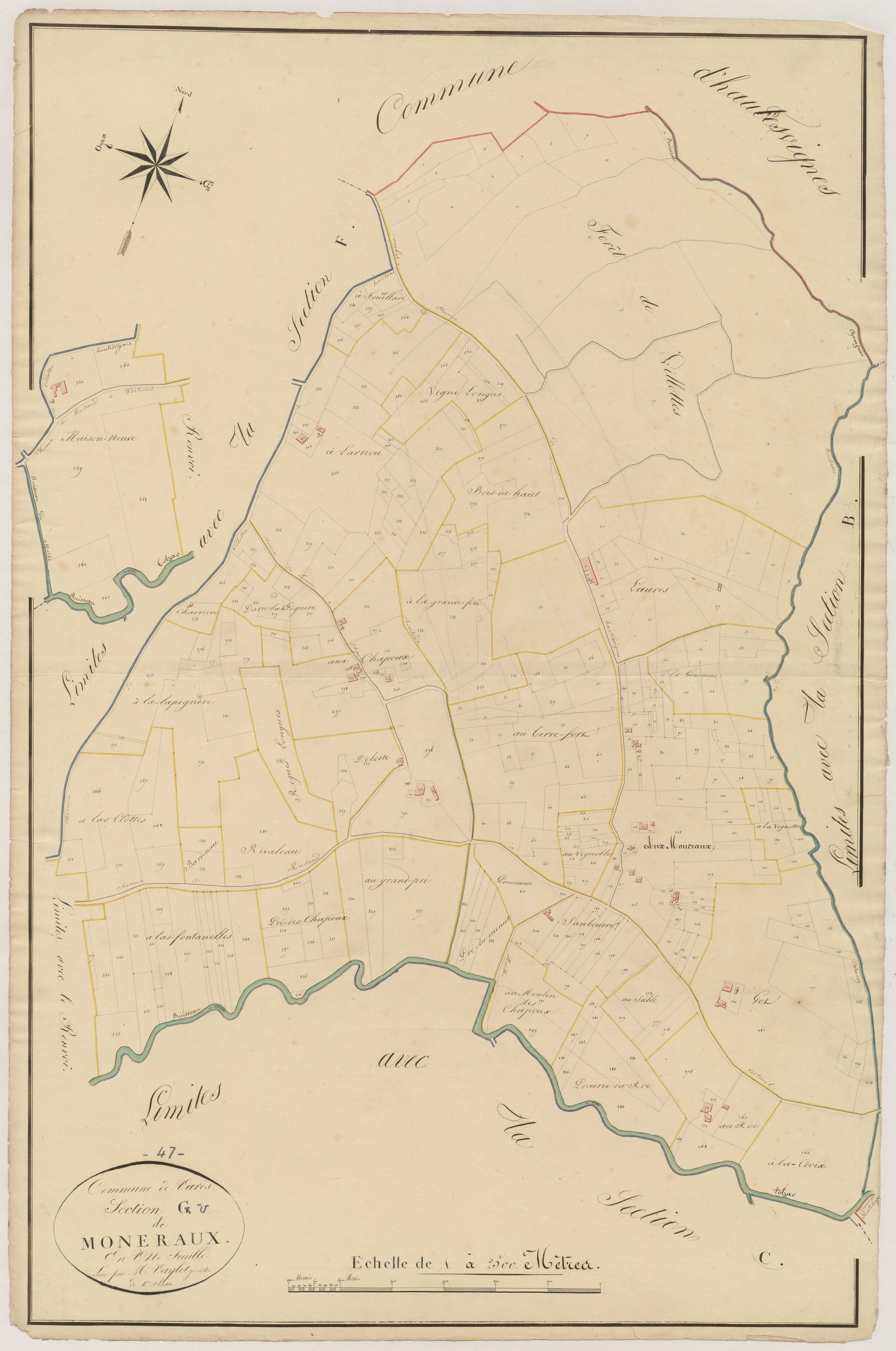 Plan napoléonien, atlas-G Moneraux, Varès