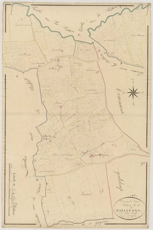 Plan napoléonien, atlas-C Philipons, Varès