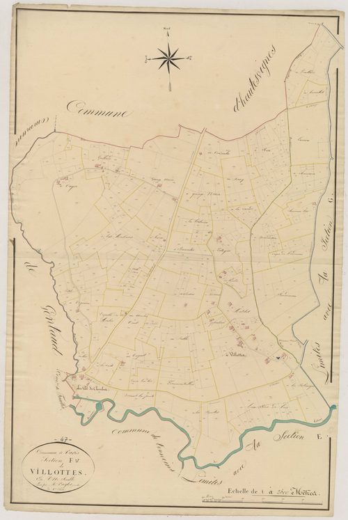 Plan napoléonien, atlas-F Villottes, Varès