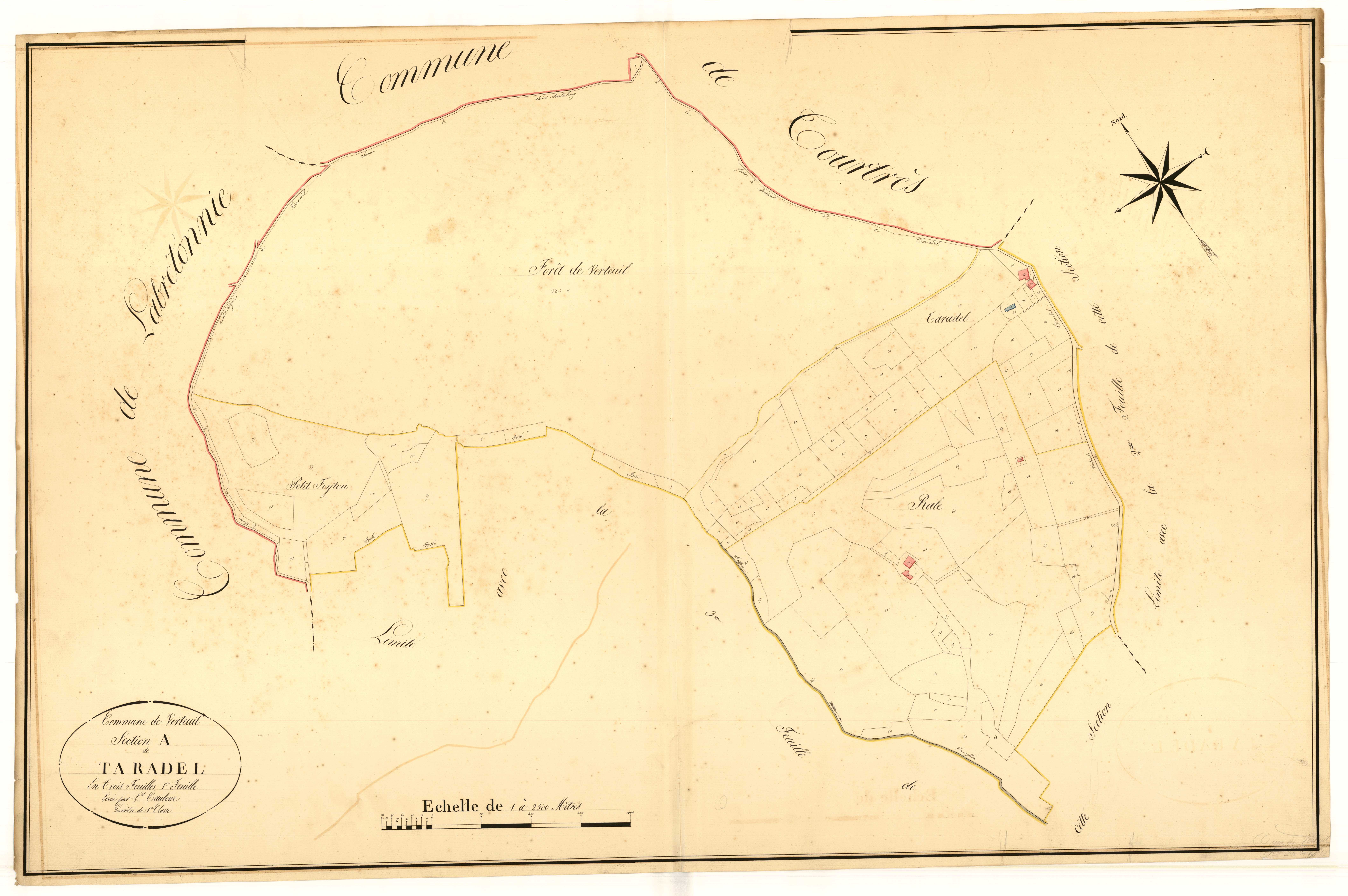 Plan napoléonien, atlas-A1 Taradel, Verteuil-d’Agenais