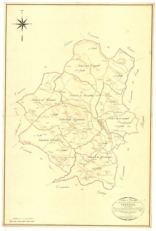 Plan napoléonien, atlas-TA, Verteuil-d’Agenais