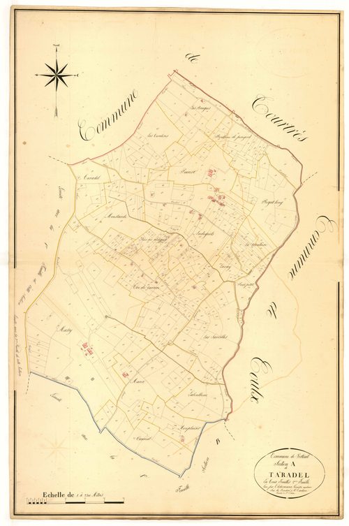 Plan napoléonien, atlas-A2 Taradel, Verteuil-d’Agenais