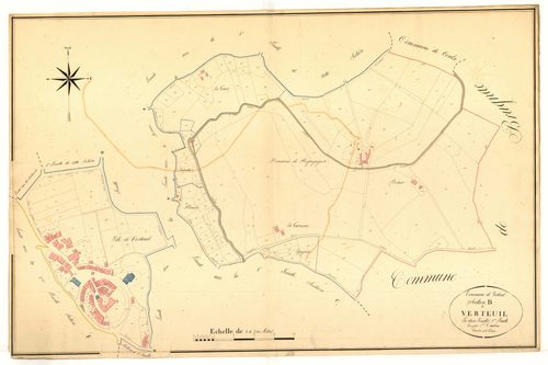 Plan napoléonien, atlas-B2 Verteuil, Verteuil-d’Agenais