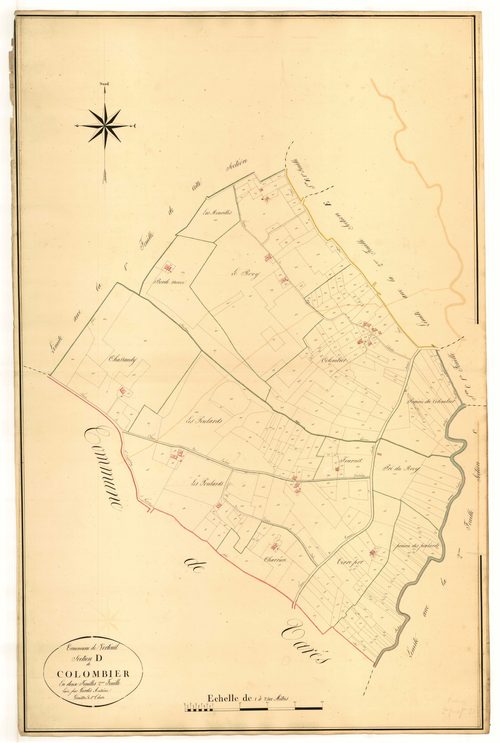 Plan napoléonien, atlas-D2 Colombier, Verteuil-d’Agenais
