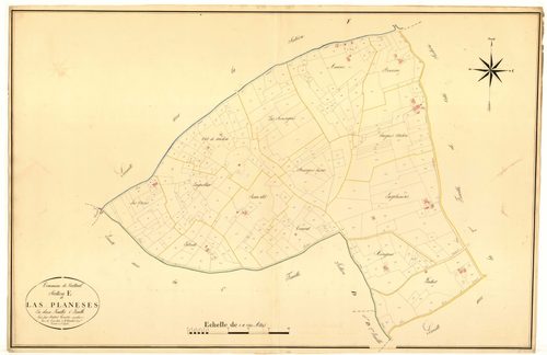 Plan napoléonien, atlas-E1 Les Planèses, Verteuil-d’Agenais