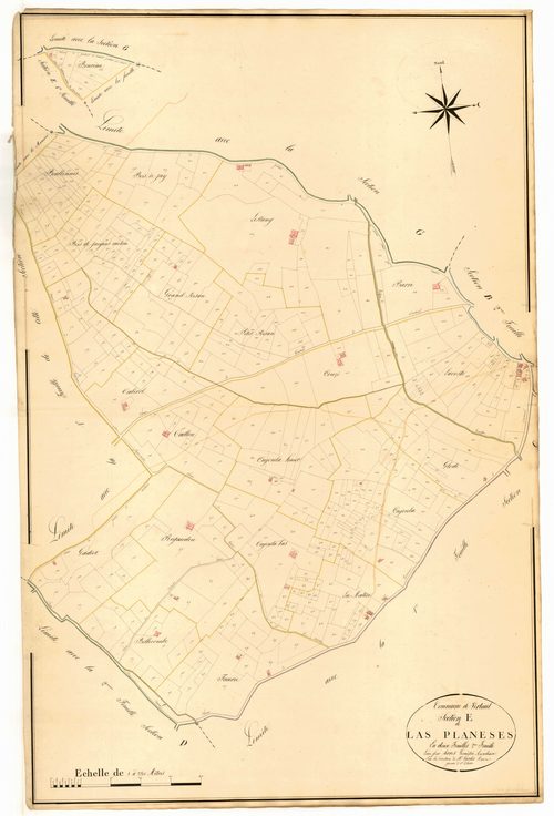 Plan napoléonien, atlas-E2 Les Planèses, Verteuil-d’Agenais