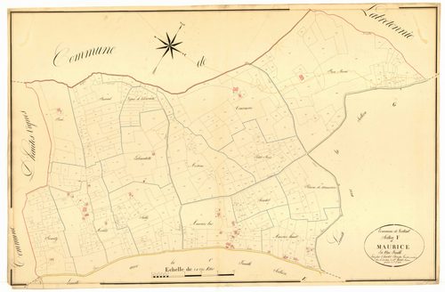 Plan napoléonien, atlas-F Maurice, Verteuil-d’Agenais