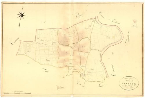 Plan napoléonien, atlas-A1 Calezun, Vianne