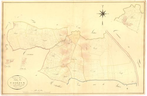 Plan napoléonien, atlas-A2 Calezun, Vianne