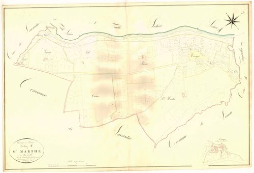 Plan napoléonien, atlas-C Sainte-Marthe, Vianne