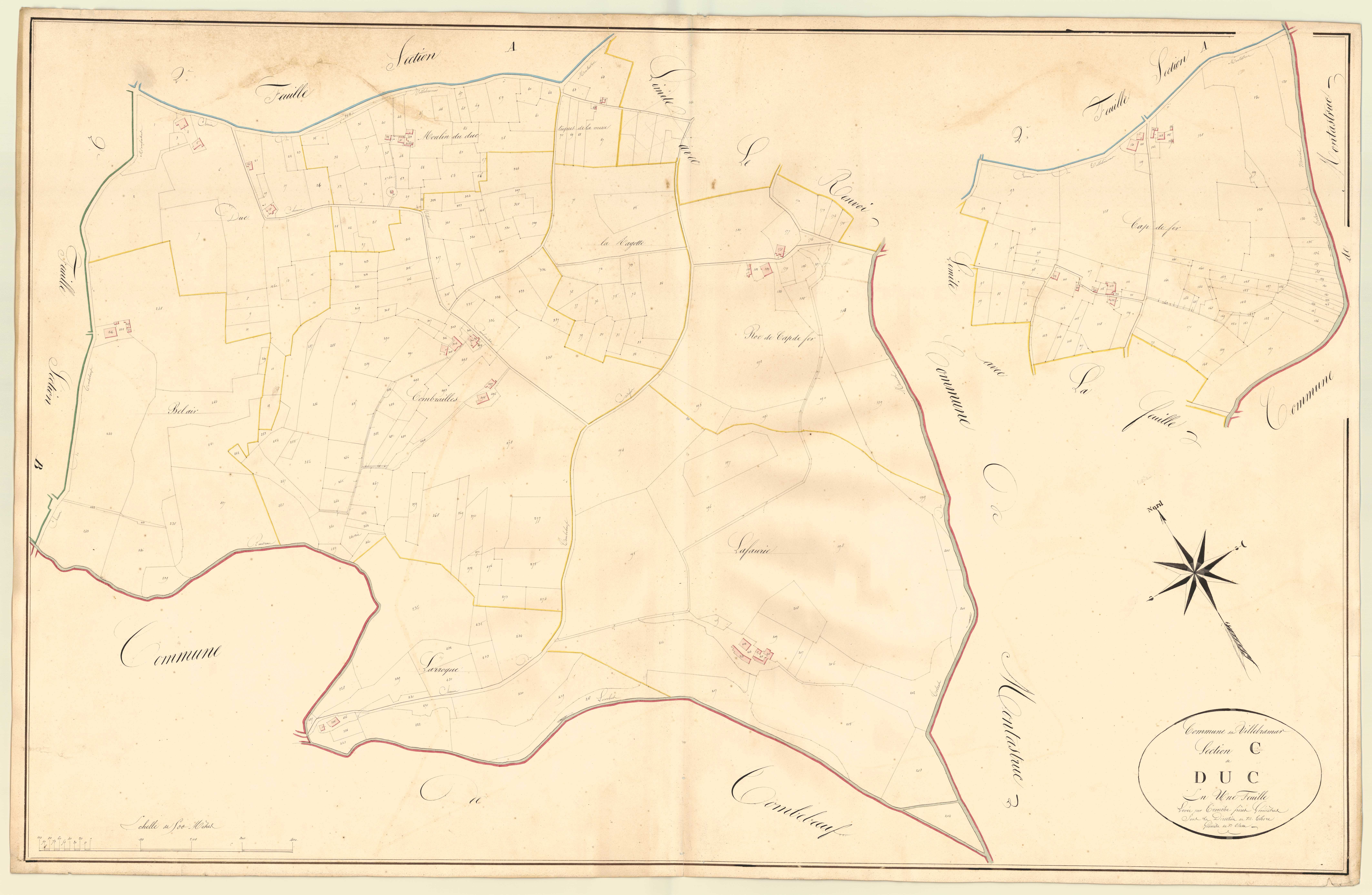 Plan napoléonien, atlas-C Duc, Villebramar