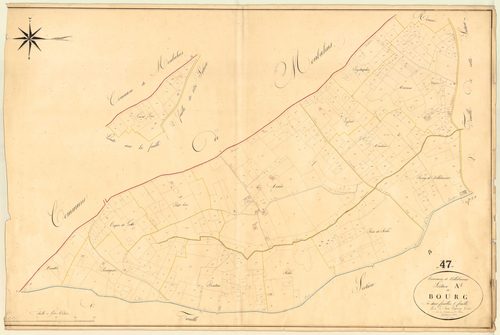 Plan napoléonien, atlas-A1 Bourg, Villebramar