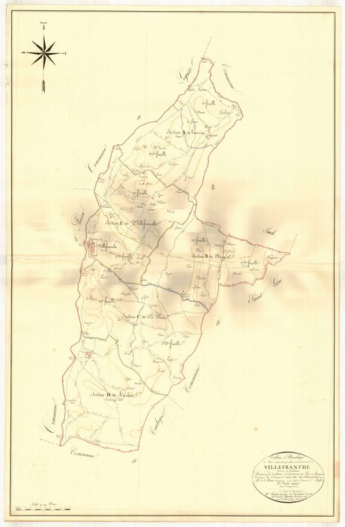 Plan napoléonien, atlas-TA, Villefranche-du-Queyran