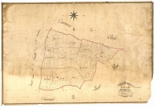 Plan napoléonien, feuille préparatoire-B2 Bergès, Villefranche-du-Queyran