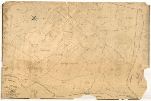 Plan napoléonien, feuille préparatoire-D Larbès, Villefranche-du-Queyran