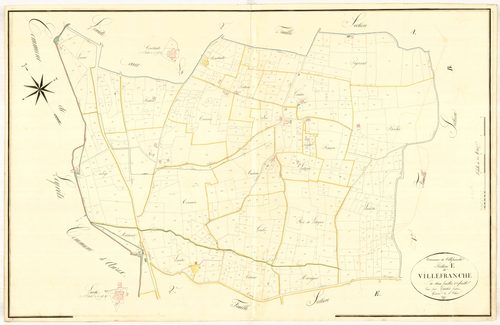 Plan napoléonien, atlas-E1 Villefranche, Villefranche-du-Queyran