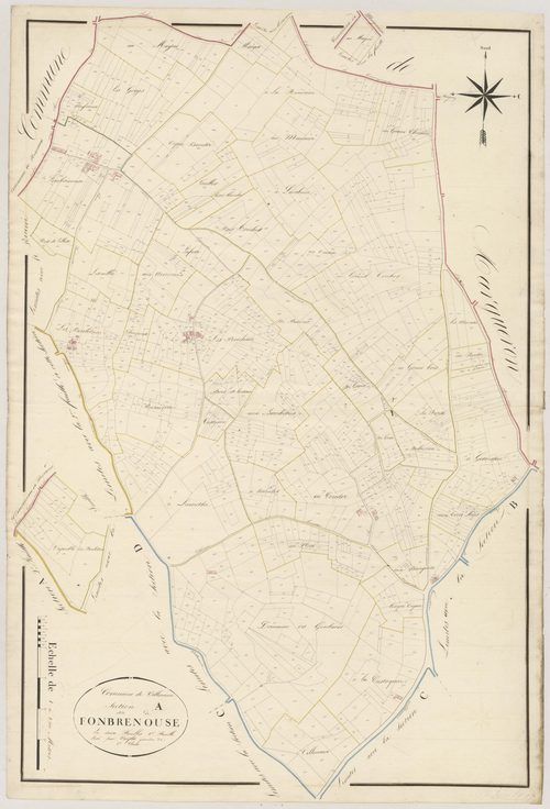Plan napoléonien, atlas-A1 Fonbrenouse, Villeneuve-de-Duras