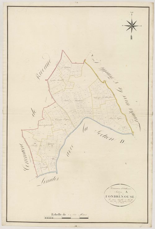 Plan napoléonien, atlas-A2 Fonbrenouse, Villeneuve-de-Duras