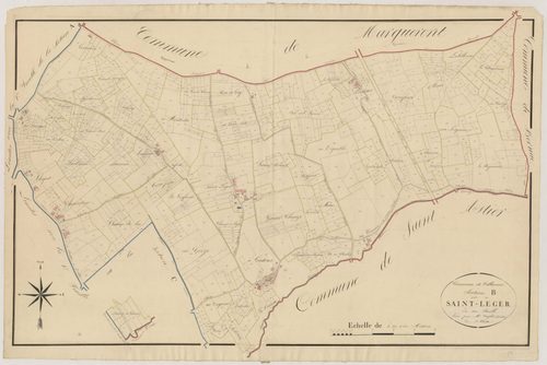 Plan napoléonien, atlas-B Saint-Léger, Villeneuve-de-Duras