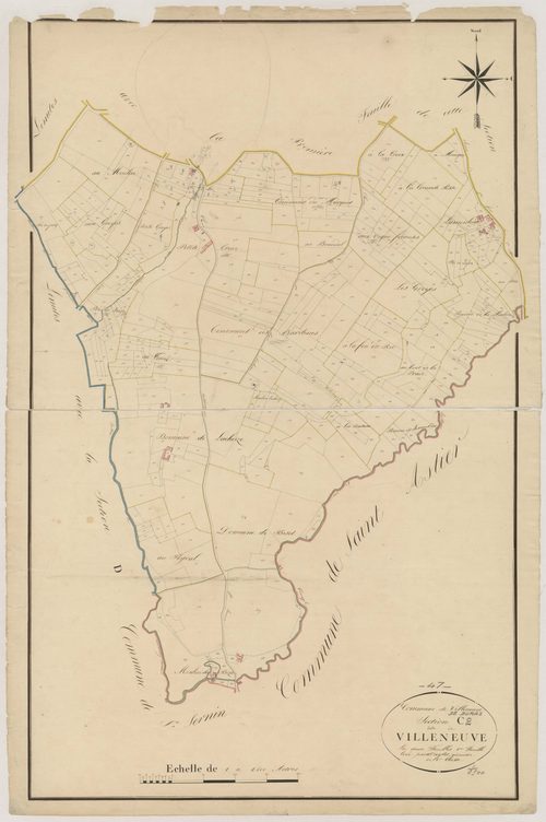Plan napoléonien, atlas-C2 Villeneuve, Villeneuve-de-Duras