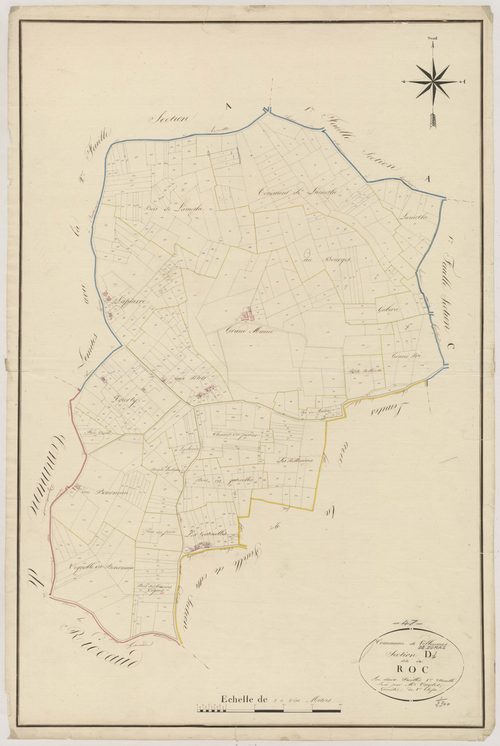 Plan napoléonien, atlas-D1 Le Roc, Villeneuve-de-Duras