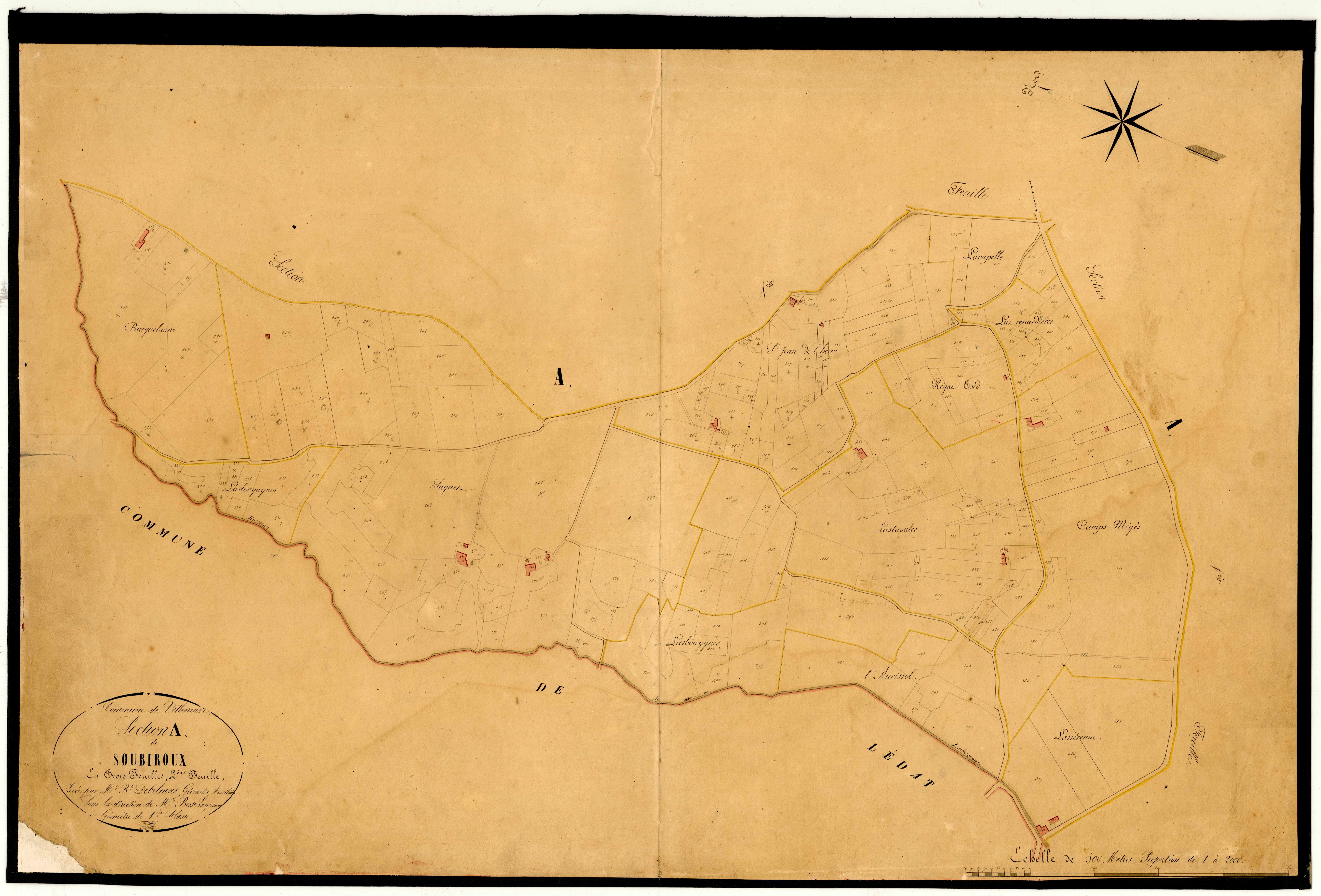 Plan napoléonien-A Soubiroux, Villeneuve-sur-Lot