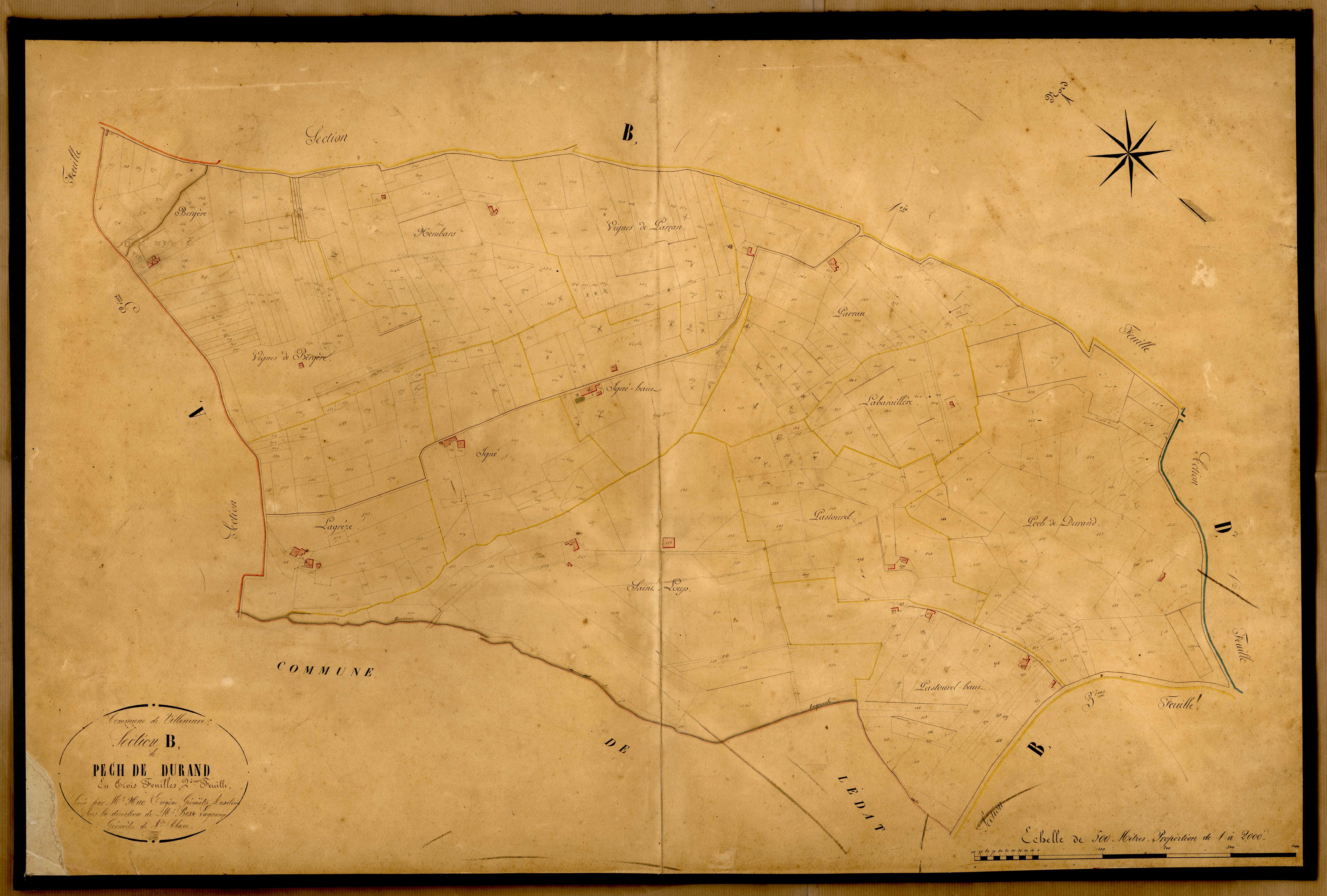 Plan napoléonien-B Pech Duran, Villeneuve-sur-Lot