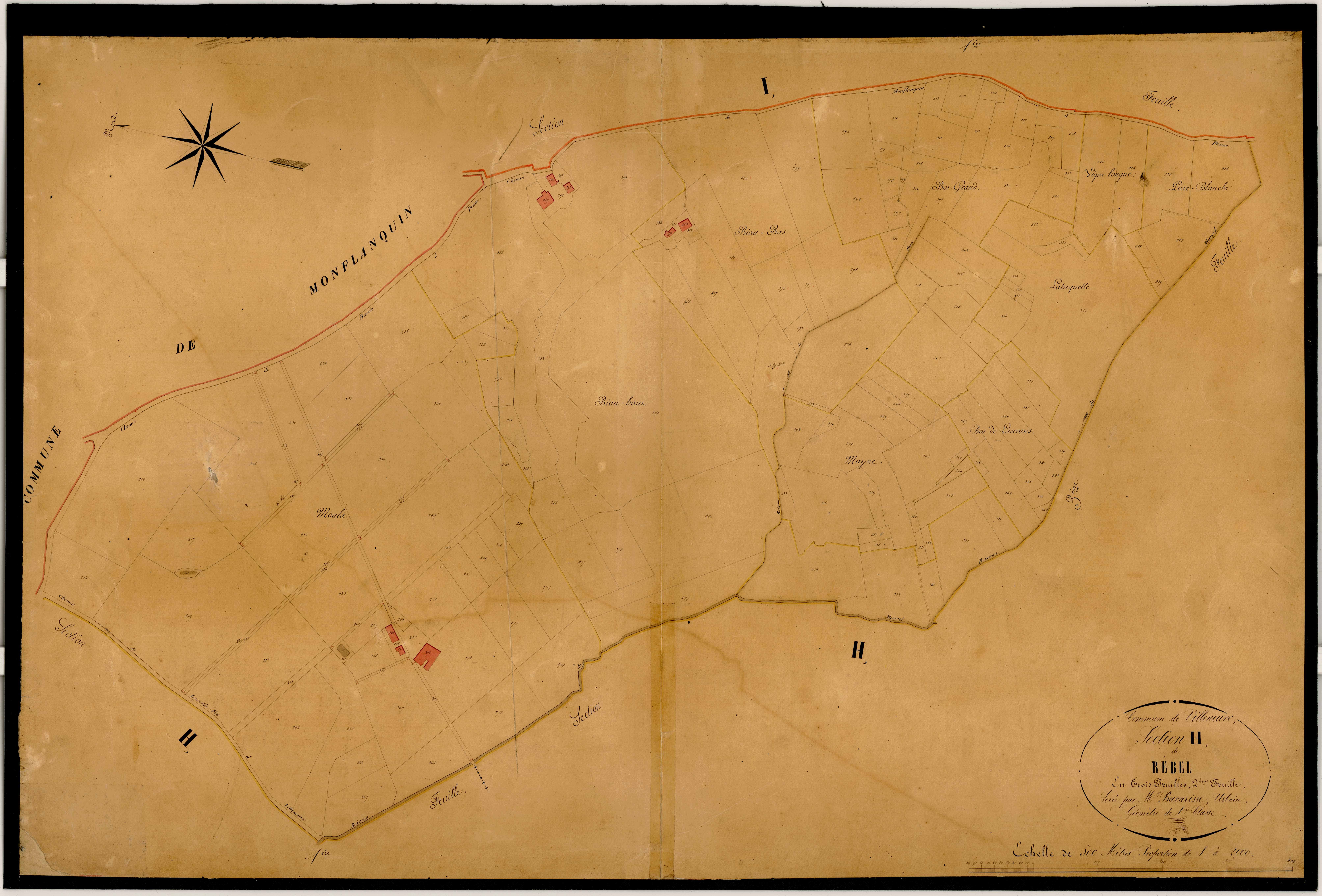 Plan napoléonien-H Rebel, Villeneuve-sur-Lot