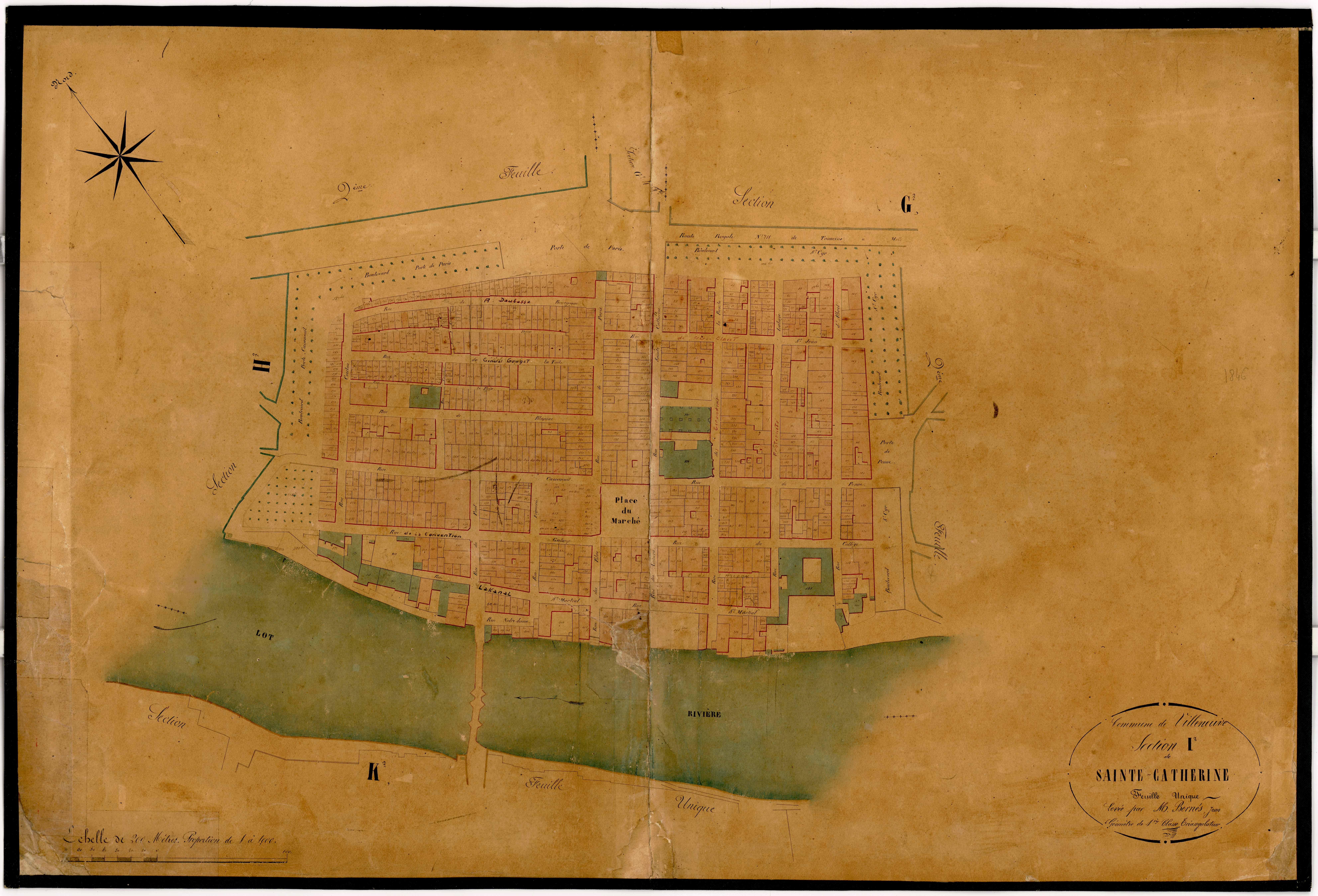 Plan napoléonien-I2 Sainte-Catherine, Villeneuve-sur-Lot