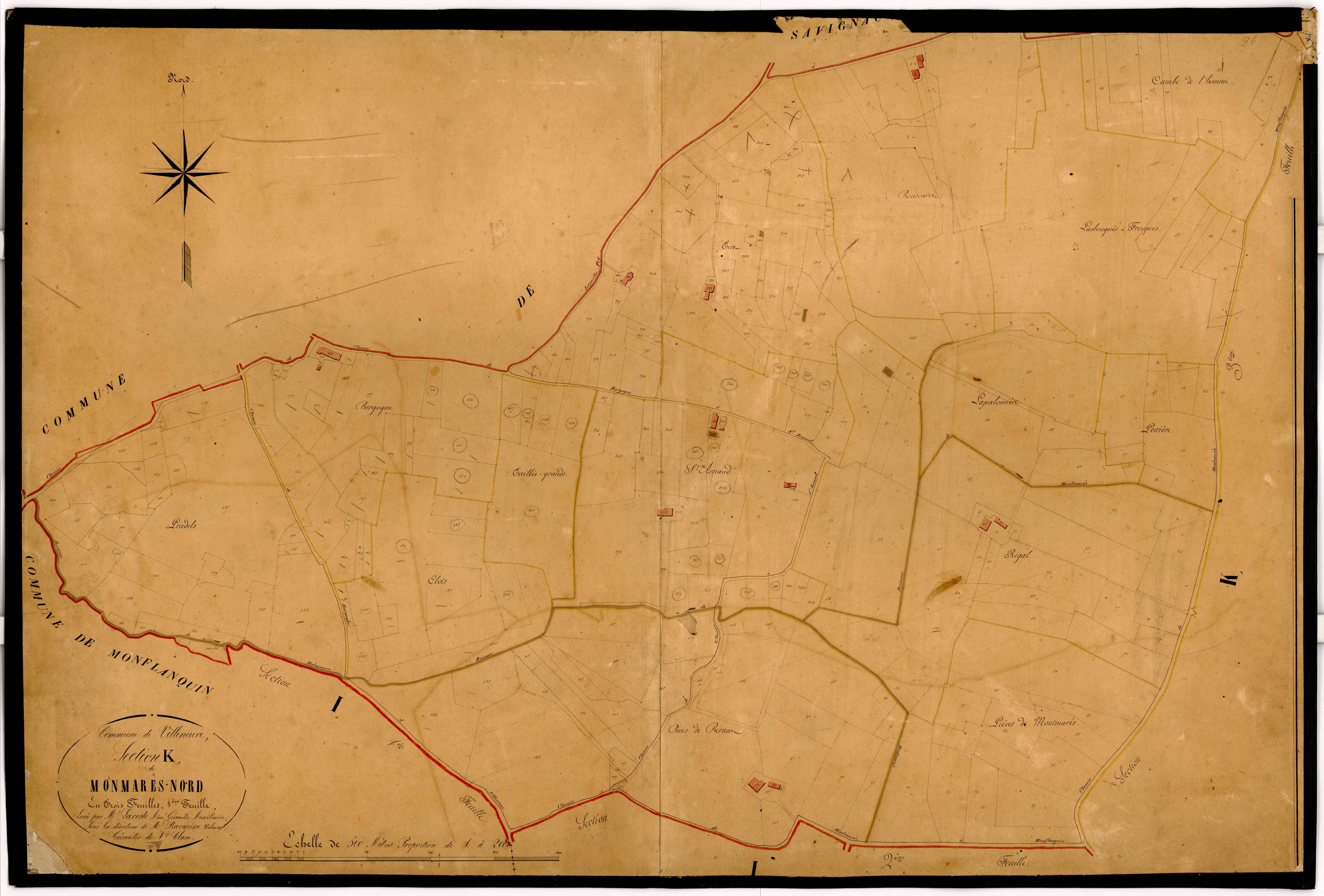 Plan napoléonien-K Montmarès nord, Villeneuve-sur-Lot