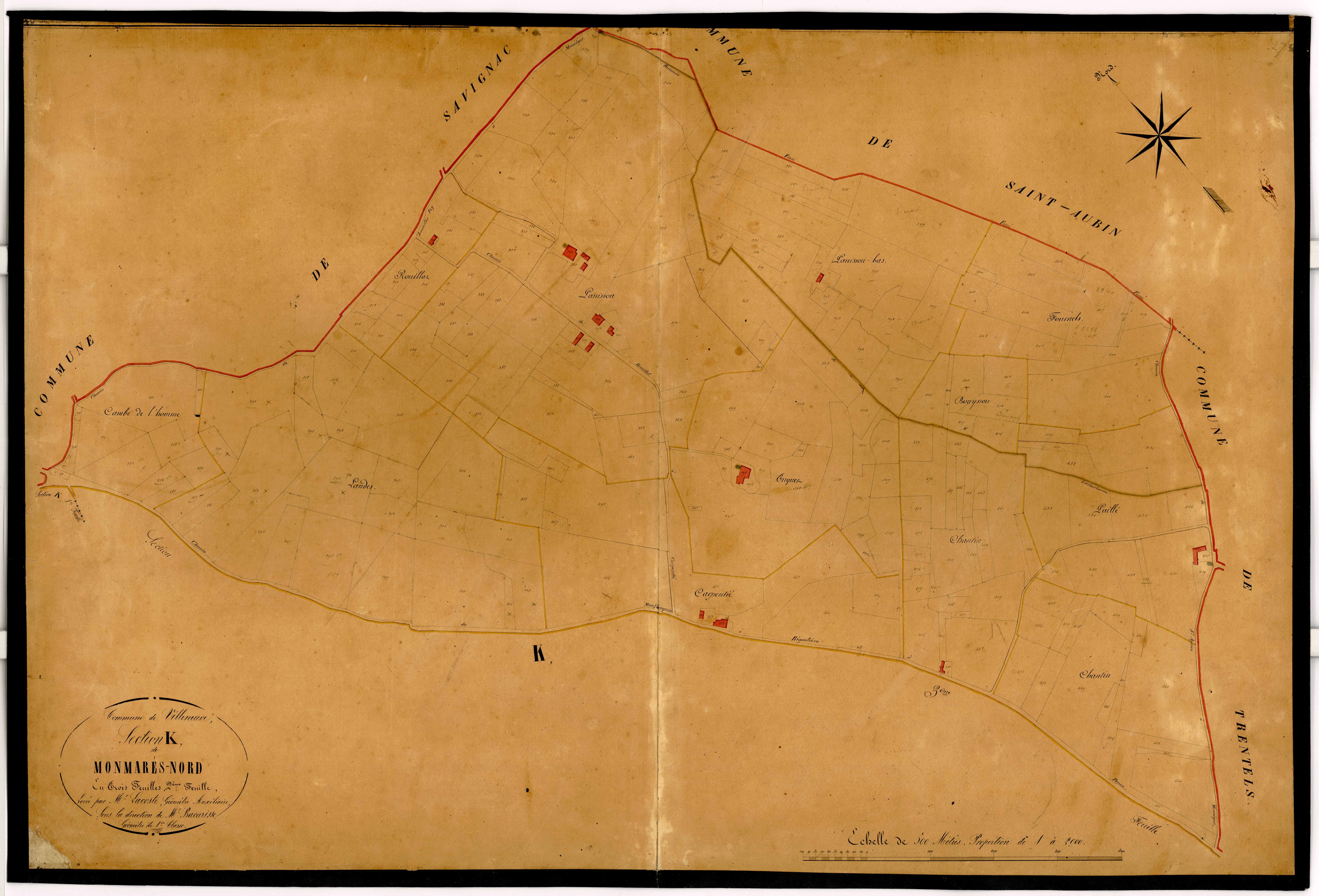 Plan napoléonien-K Montmarès nord, Villeneuve-sur-Lot