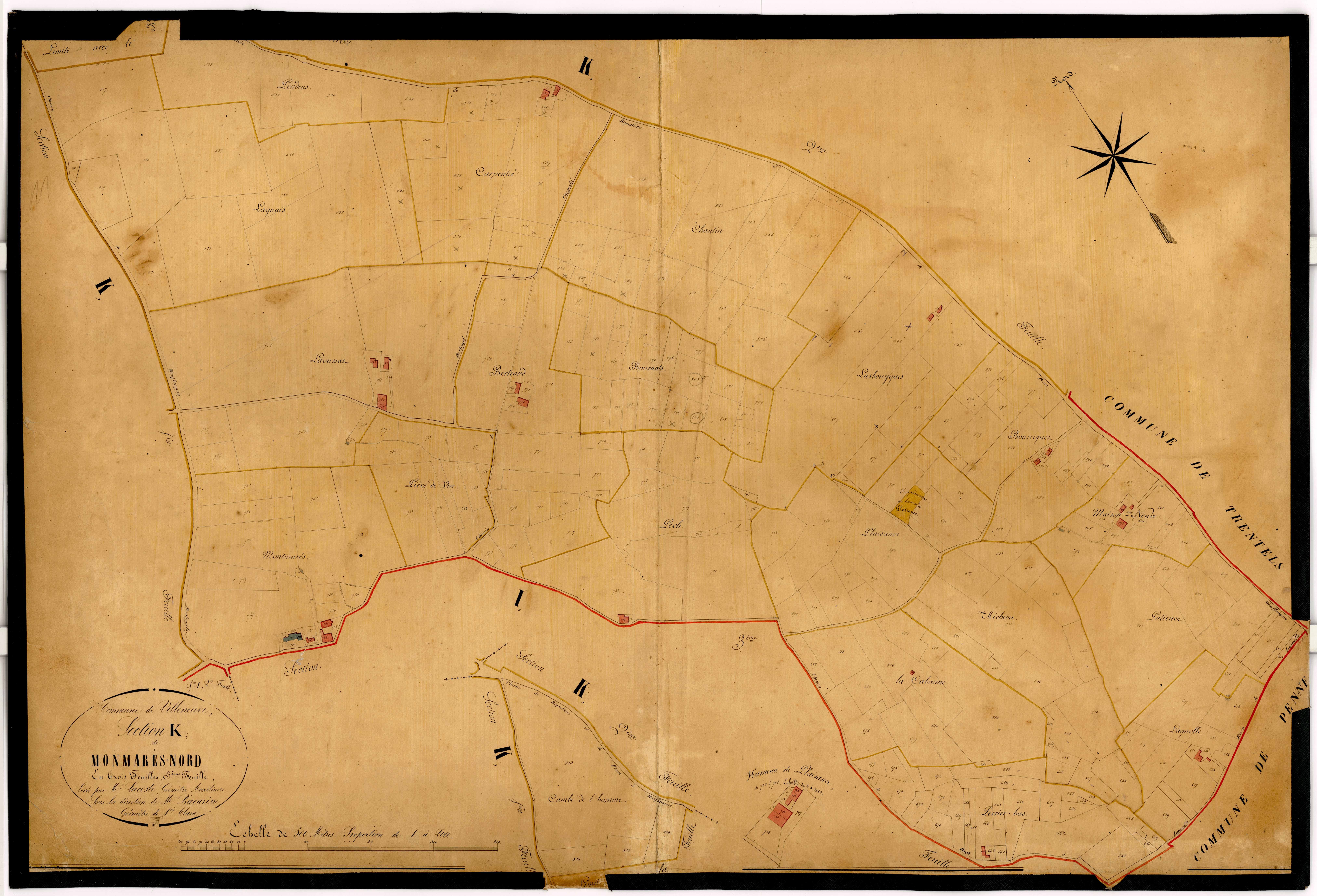 Plan napoléonien-K Montmarès nord, Villeneuve-sur-Lot