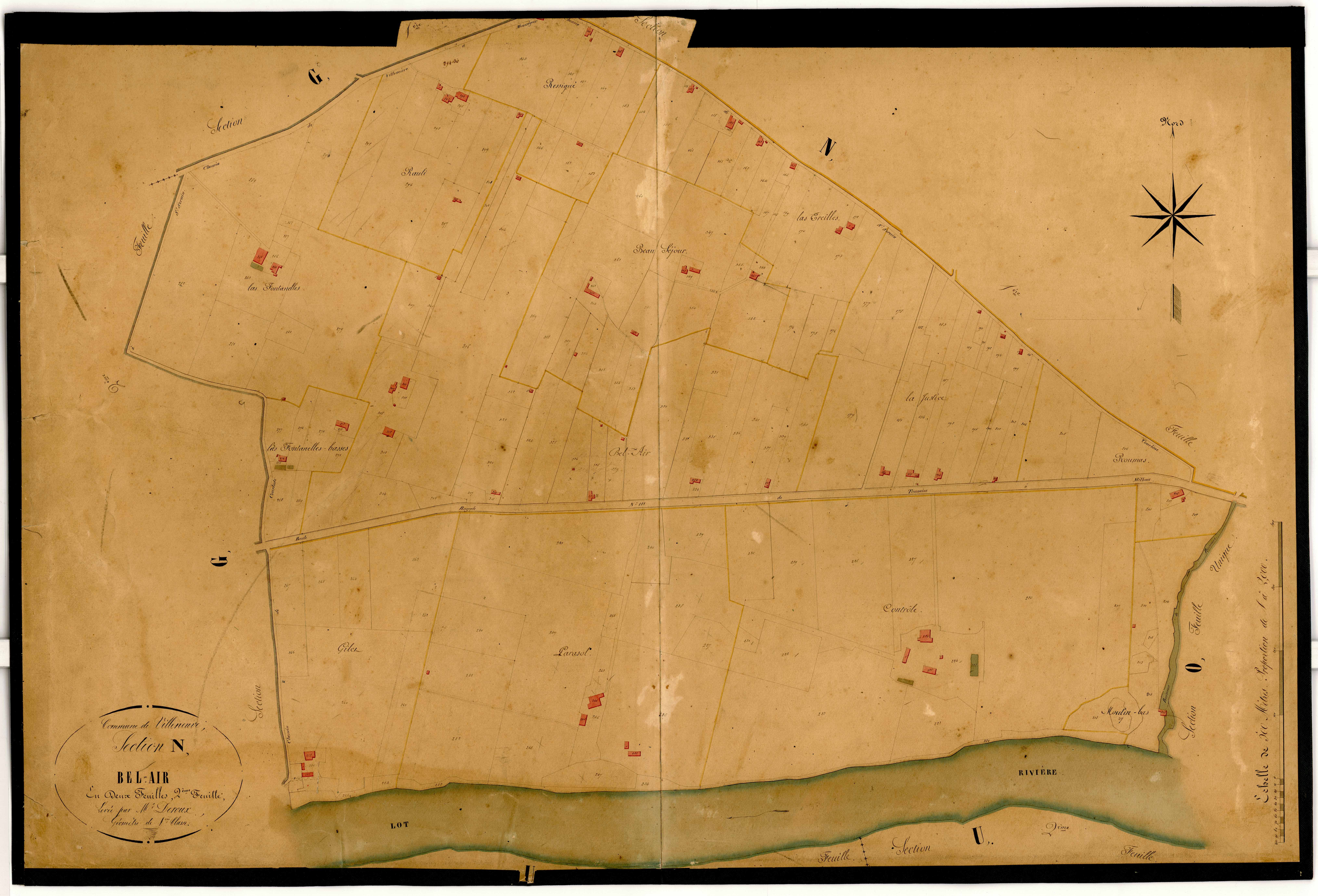Plan napoléonien-N Bel Air, Villeneuve-sur-Lot