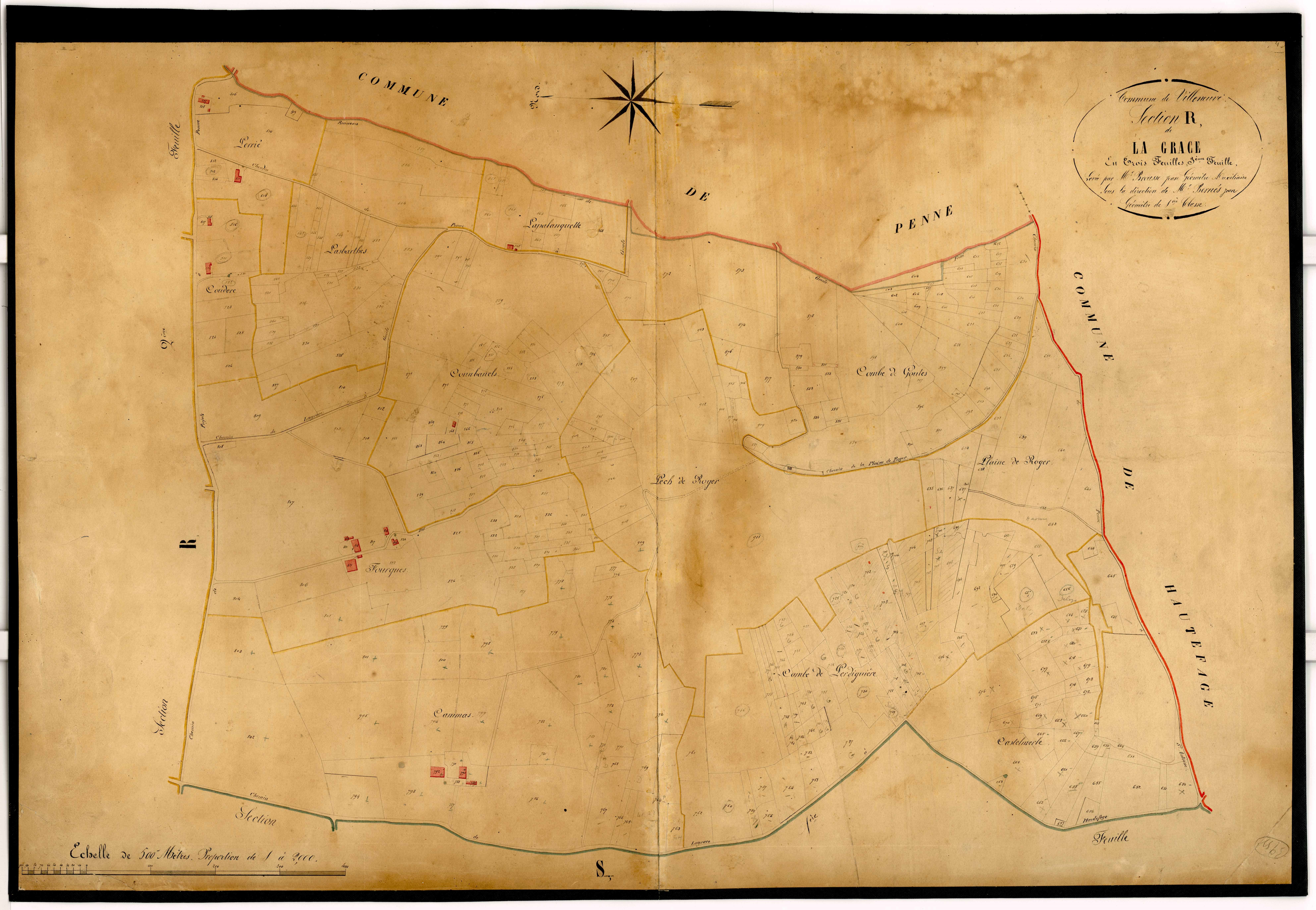 Plan napoléonien-R La Grâce, Villeneuve-sur-Lot