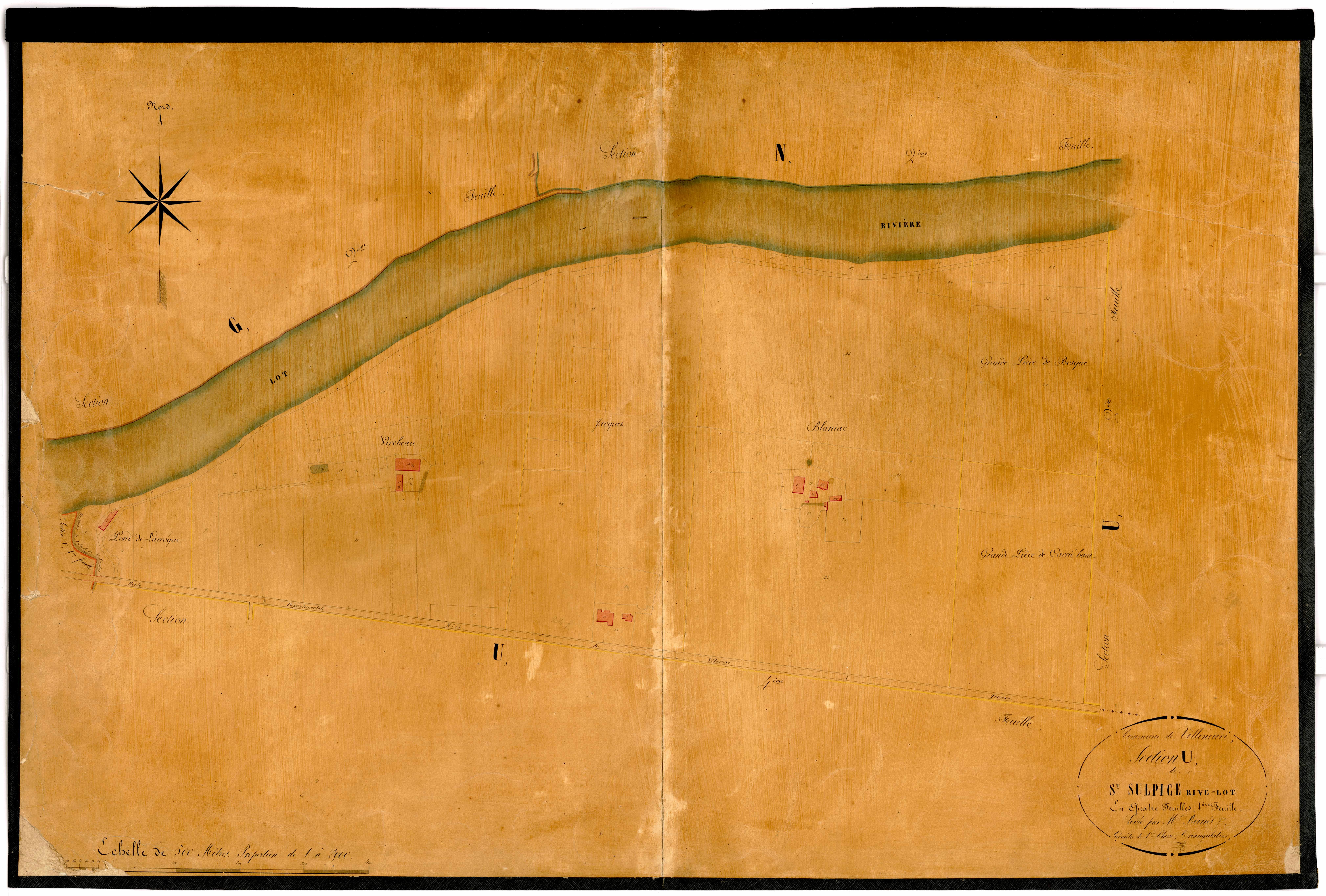 Plan napoléonien-U Saint-Sulpice Rivelot, Villeneuve-sur-Lot