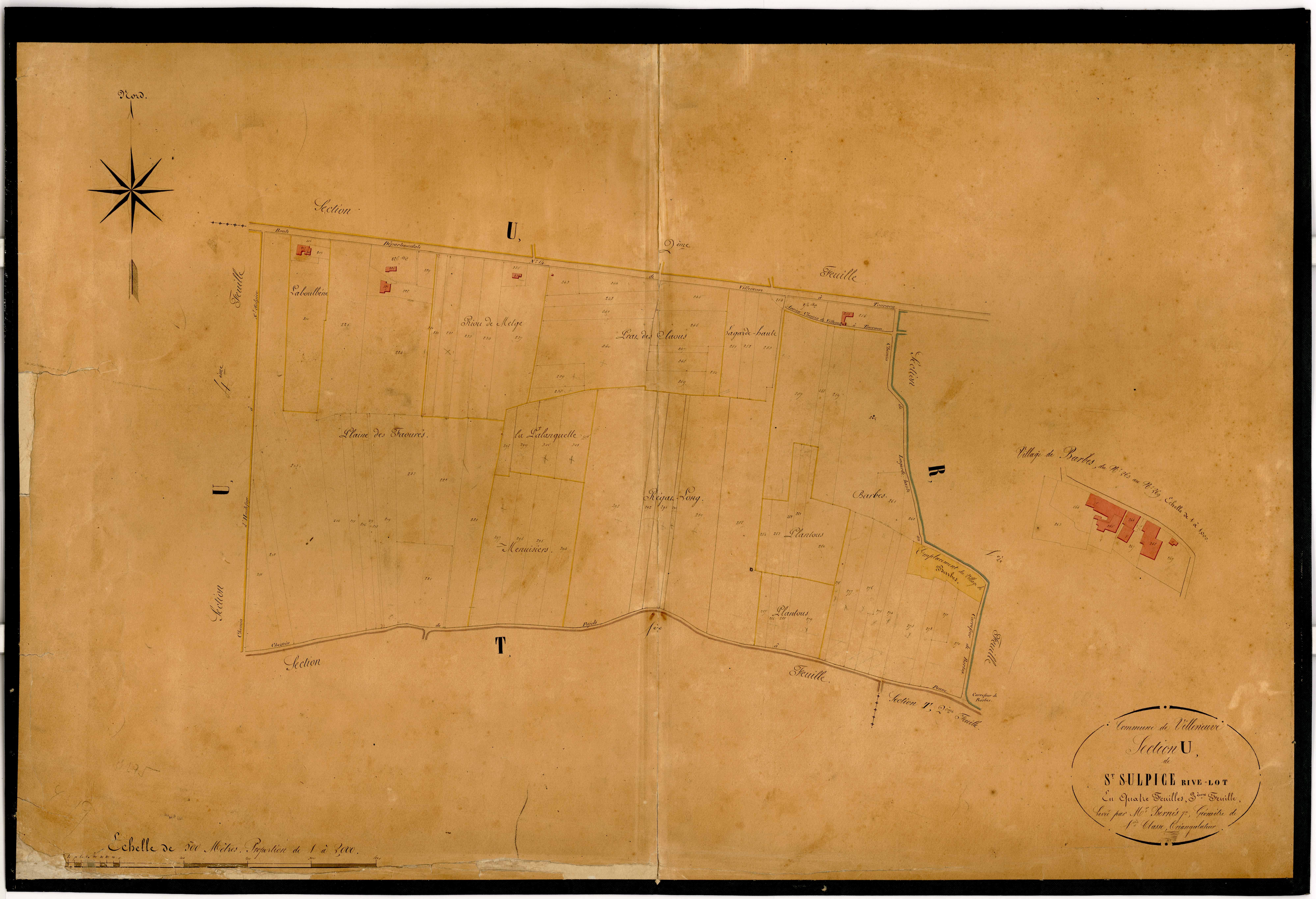 Plan napoléonien-U Saint-Sulpice Rivelot, Villeneuve-sur-Lot