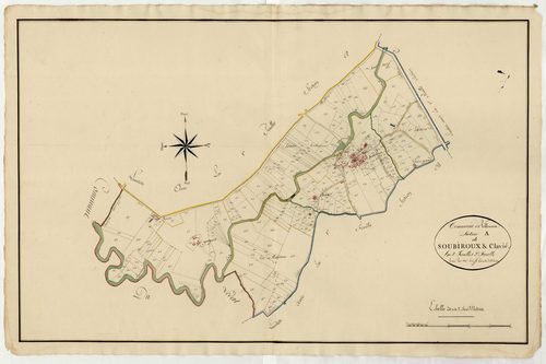 Plan primitif, atlas-A, 2ème feuille Soubirou et Clavié, Villeneuve-sur-Lot
