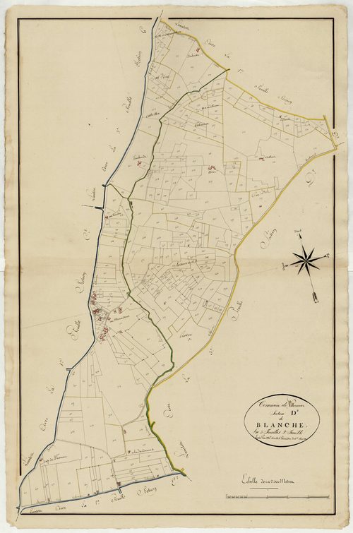 Plan primitif, atlas-D2, 2ème feuille Blanche, Villeneuve-sur-Lot