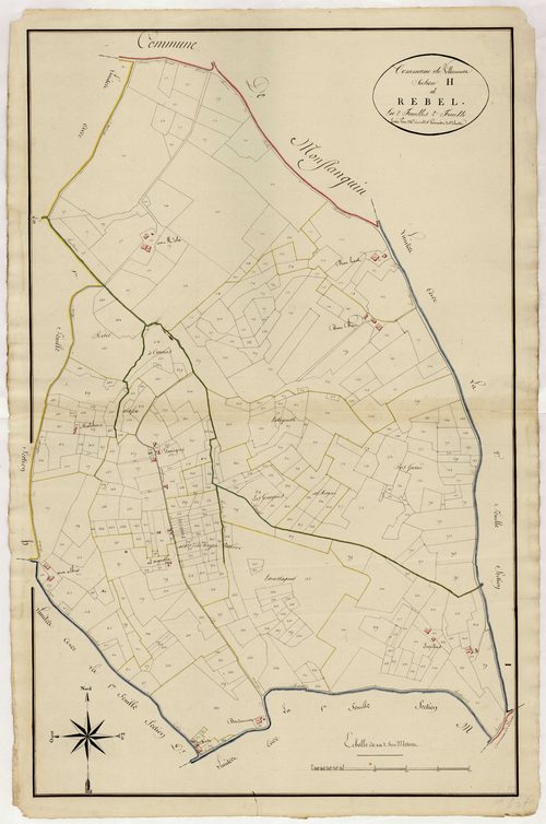 Plan primitif, atlas-H, 2ème feuille Rebel, Villeneuve-sur-Lot