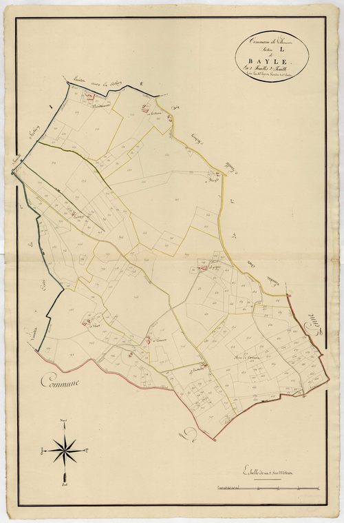 Plan primitif, atlas-L, 2ème feuille Bayle, Villeneuve-sur-Lot