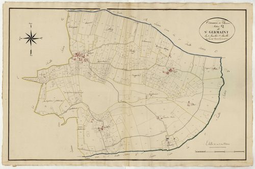 Plan primitif, atlas-Q, 2ème feuille Saint-Germaint, Villeneuve-sur-Lot