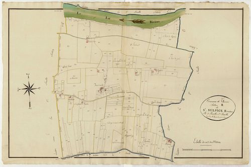 Plan primitif, atlas-R, 2ème feuille Saint-Sulpice-Rive-Lot, Villeneuve-sur-Lot