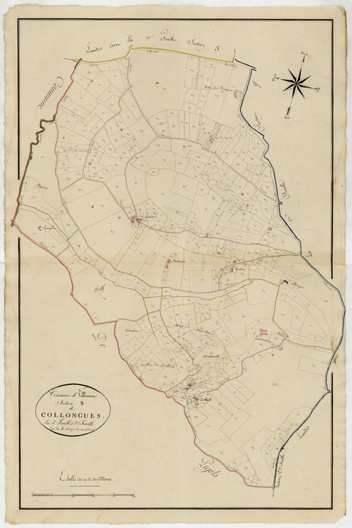 Plan primitif, atlas-S, 2ème feuille Collongues, Villeneuve-sur-Lot