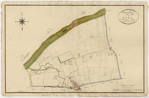 Plan primitif, atlas-X, 1ère feuille Bias, Villeneuve-sur-Lot