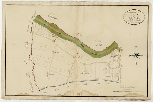 Plan primitif, atlas-X, 2ème feuille Bias, Villeneuve-sur-Lot